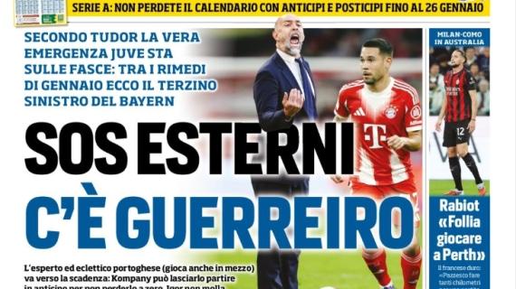 Tuttosport in prima pagina: “Rabiot: ‘Follia giocare a Perth'”