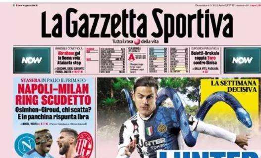 La Gazzetta dello Sport: "Napoli-Milan, ring scudetto"
