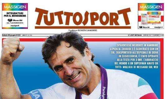 In ansia per Zanardi, Tuttosport in prima pagina: "Alex, Italia!"