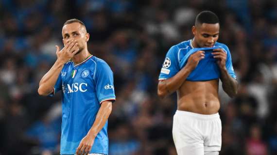 NAP-MIL (2-2): Napoli in 10 per il rosso a Natan