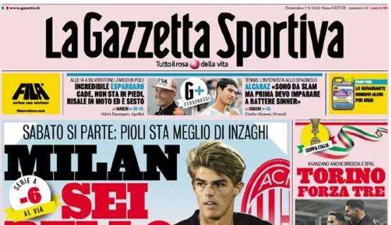 L'apertura della Gazzetta: "Milan sei bello, Inter sei indifesa"