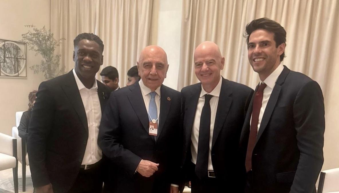 Galliani con Kakà e Seedorf a Dubai: “Occasione per incontrare vecchi amici”