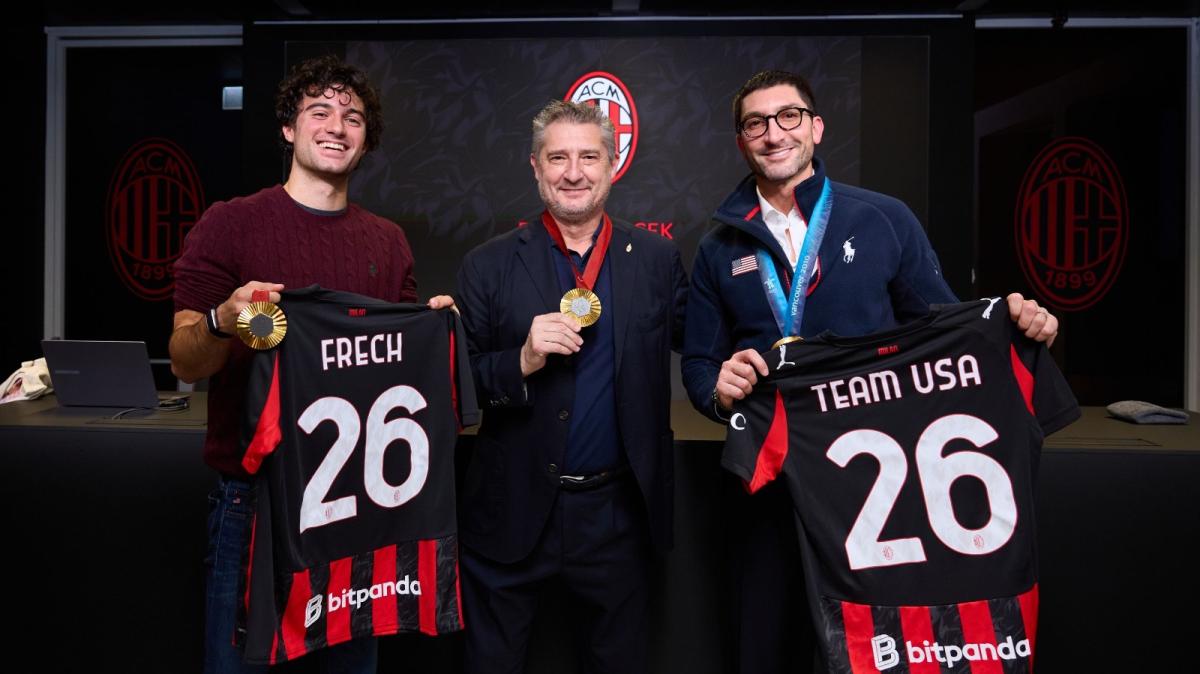 Casa Milan ospita l’incontro tra i campioni olimpici e i giovani rossoneri