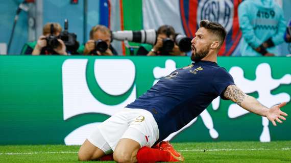 Giroud ancora in gol con la Francia: record di reti aggiornato