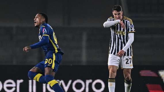 La Juve non vince più: 2-2 a Verona e solo 2 punti nelle ultime 4 gare