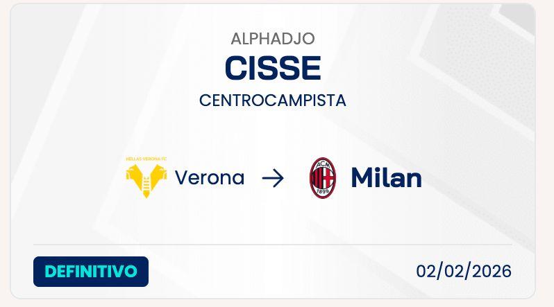 UFFICIALE: Alphadjo Cisse è un nuovo giocatore del Milan