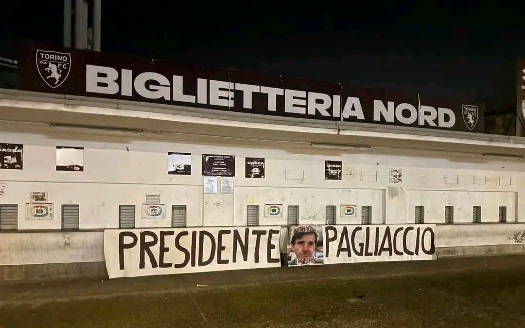 Scritte diffamatorie contro Cairo, l’autore è un72enne: denuncia e daspo in arrivo