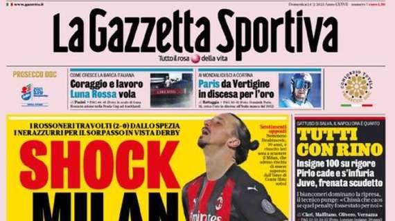 La Gazzetta dello Sport: "Shock Milan"