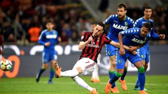 Milan, le speranze Champions s’infrangono sulla difesa del Sassuolo