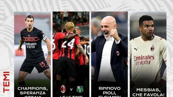 LIVE MN - Dalle 19 siamo in diretta su Twitch! I temi: Champions, ci crediamo? Le ultime pre Sassuolo. Pioli, è rinnovo!