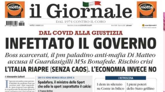Il Giornale: "Spadafora, il ministro dello Sport che odia lo sport (soprattutto il calcio)"