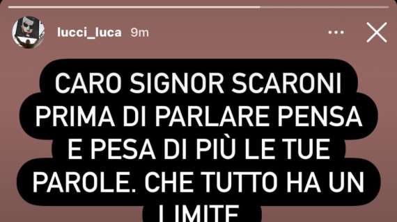 Luca Lucci contro Scaroni: "Pensa e pesa di più le tue parole. Non sei nella posizione per dire cosa ti piacerebbe ma in quella di cosa c'è da fare!"