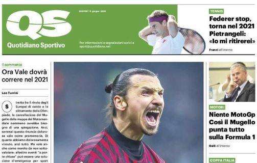 L’apertura del QS: "Caos Milan, Ibra attacca"
