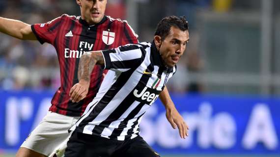 Juventus, tegola Tevez: salta l'Udinese, a rischio per il Milan