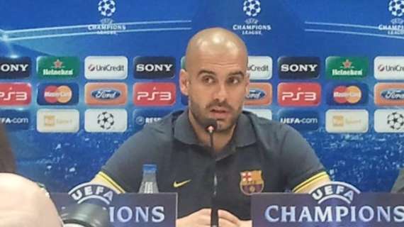 Barcellona, Guardiola: "La colpa del campo non è del Milan"