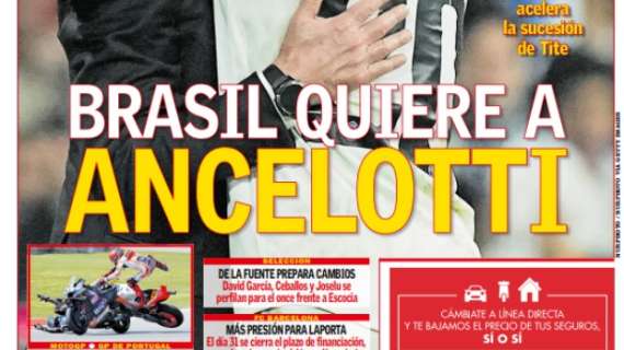 Ex Milan, AS: "Il Brasile vuole Ancelotti"