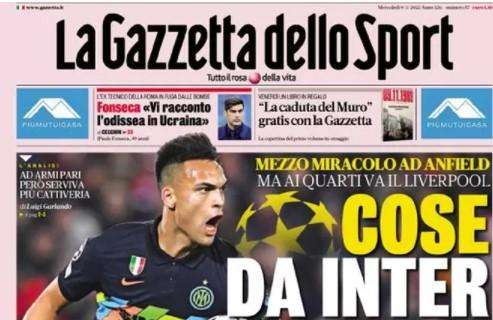 La Gazzetta in apertura sul Milan: "Giroud-Ibra, il ribaltone"