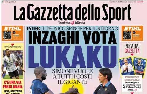 La Gazzetta titola in taglio laterale: "Tonali per sempre"