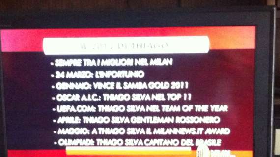 Il 2012 di Thiago: tanti riconoscimenti per un  grande campione