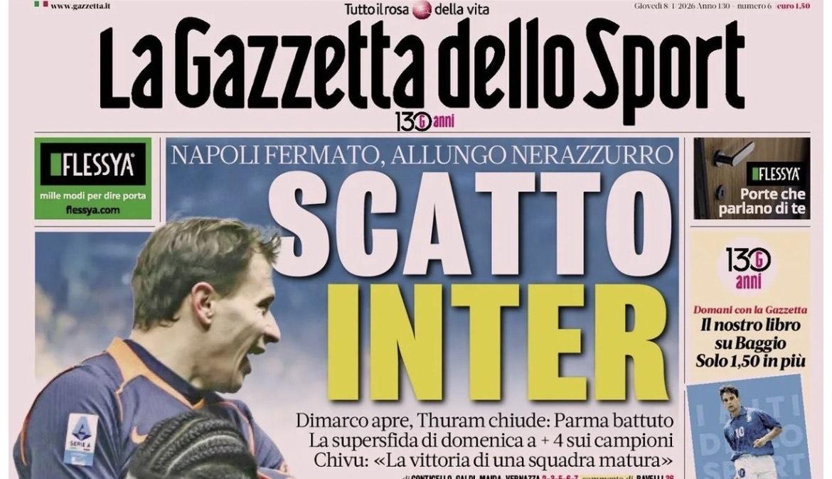 Stasera arriva il Genoa a San Siro. La Gazzetta in apertura: "Il Milan è d'assalto"