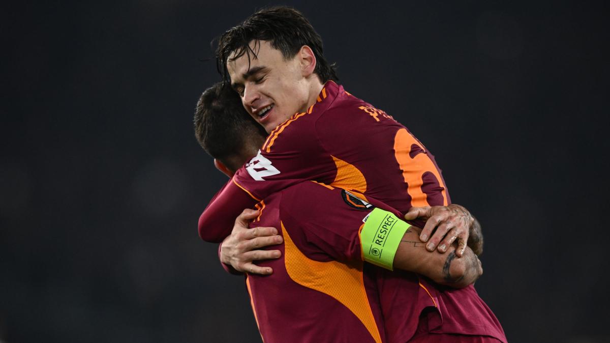 Europa League, la Roma non sbaglia contro lo Stoccarda: doppietta di Pisilli