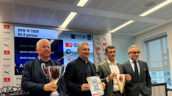 MN - Presentato a Casa Milan il "BMW in Tour", campionato di calcio a cui il Milan presterà aiuto e strutture