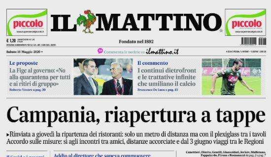 Il Mattino: "I continui dietrofront e le trattative infinite che umiliano il calcio"