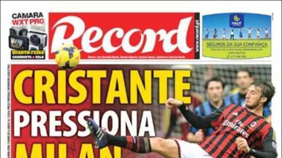 Record - Cristante in pressing sul Milan per andare al Benfica