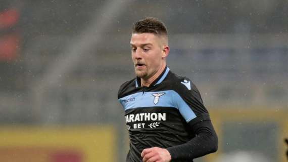Lazio, lesione all'adduttore per Milinkovic. Immobile da monitorare