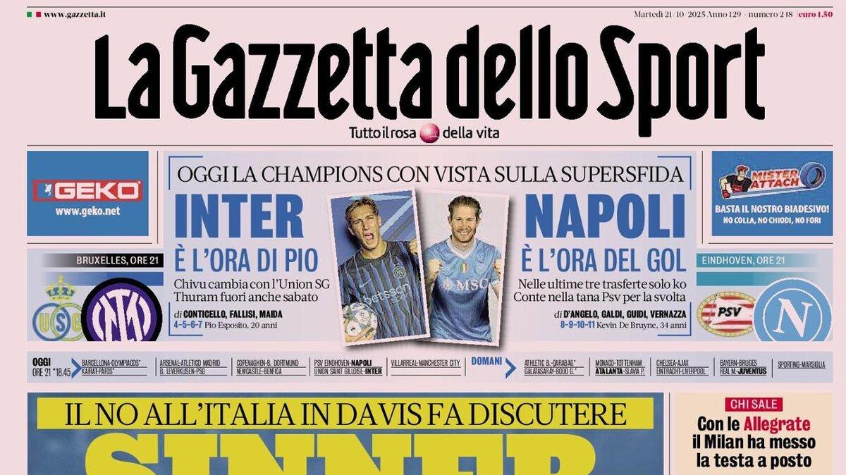 La Gazzetta in apertura: “Con le Allegrate il Milan ha messo la testa a posto”