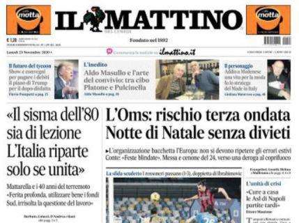 Il Mattino: "Troppo Ibra: Napoli spento, il Milan domina"