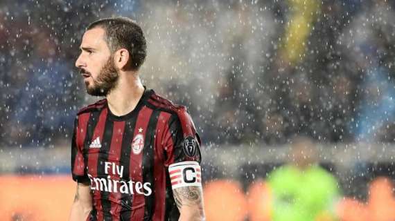 Milan, Bonucci contro l'Atalanta ha raggiunto le 300 presenze in Serie A