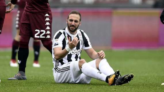 Sfortuna Higuain: negli ultimi due campionati solo una volta fuori per infortunio