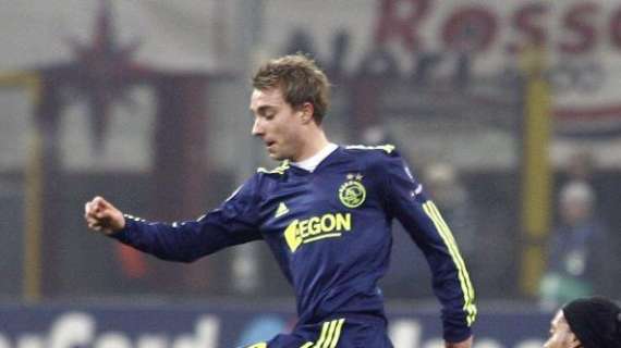 Eriksen in gol nel 2-0 dell'Ajax