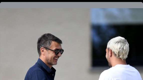 Theo Hernandez e il saluto con Maldini: "Idolo"