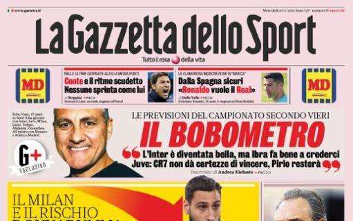 L'apertura della Gazzetta sul Milan e Donnarumma: "Gigio in uscita"