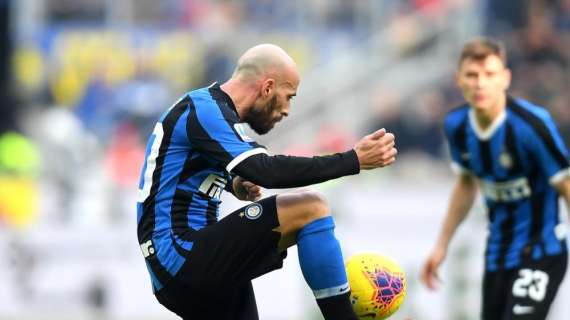 Inter, verso il derby: Borja Valero a disposizione, out Gagliardini