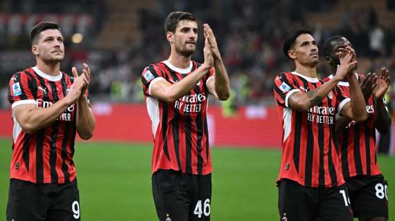 Milan-Lecce 3-0, le immagini più belle della notte di San Siro