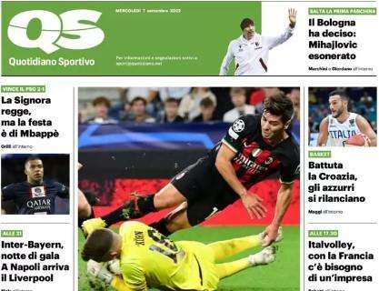 Il titolo in prima pagina del QS: "E il diavolo resta al palo"