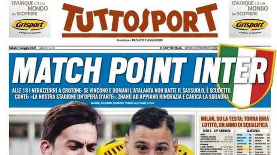 Tuttosport in prima pagina: "Milan, su la testa: torna Ibra"
