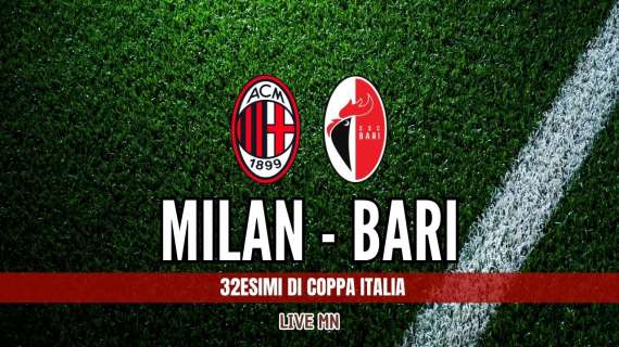 Milan-Bari, formazioni ufficiali: Ricci ed Estupiñan i volti nuovi dal primo minuto