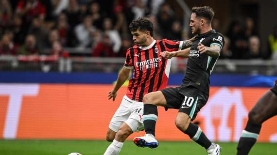 Milan-Liverpool 1-2 a fine primo tempo: rossoneri avanti con Pulisic, poi la rimonta dei Reds