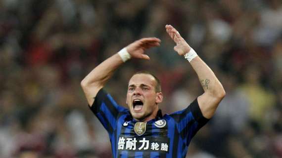 Gli auguri di Sneijder per Fantantonio: "Forza Cassano!"