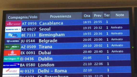 Fotonotizia MN - Il Milan è atterrato a Malpensa