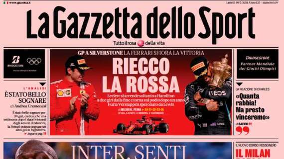 La Gazzetta apre con le parole di Papin sul Milan: "Giroud vero 9. Maignan e Touré ottimi rinforzi"
