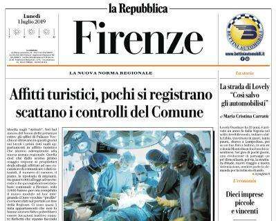 La Repubblica (ed. Firenze): "Milan, Napoli e Roma su Veretout"