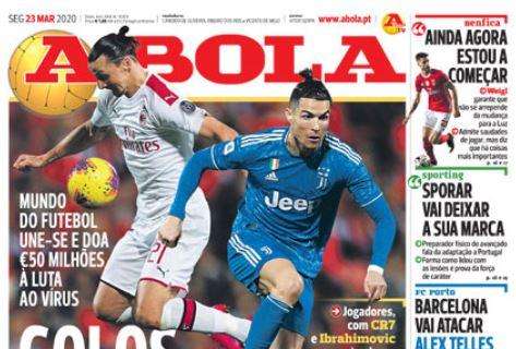 A Bola e la beneficenza di Ronaldo e Ibrahimovic: "Gol contro il Covid-19"