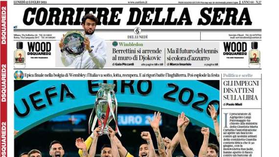 L'Europeo è dell'Italia! CorSera: "I campioni siamo noi"
