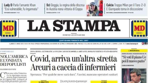 La Stampa: "Troppo Milan per il Toro"