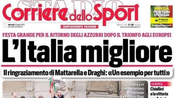 Il Corriere dello Sport titola: "L'Italia migliore"